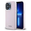 DKNY DKHMP15LSMCHLP iPhone 15 Pro 6.1" różowy/pink hardcase Liquid Silicone Small Metal Logo MagSafe (Apple iPhone 15 Pro) (DKHMP15LSMCHLP)