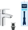 GROHE Start, energiesparende Waschtischarmatur, Kaltwasser in Mittelstellung (Wa