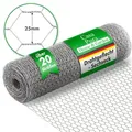 Drahtzaun verzinkt Kaninchendraht Maschenweite: 25 mm Höhe: 100 cm Länge: 10 m - Silber