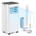 Mobile Klimaanlage 9000 BTU 4-in-1 mit Abluftschlauch und 24-Stunden-Timer