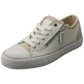 Mustang Damen Sneaker Weiß Side Zip Low Fashion Trainer - 41 EU