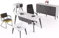 Arbeitzimmer Schreibtisch Büroset 4 tlg Büro Office Schreibtisch Designer JVmoebel