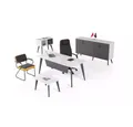 JVmoebel Büromöbel-Set Arbeitzimmer Büroset 4 tlg Büro Office Schreibtisch Designer Möbel Neu, Made in Europa