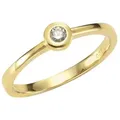 Orolino Fingerring Gold 750 mit Brillant 0,07ct. gelb 060 (19,1)