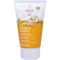 2x WELEDA Kids 2in1 Shower & Shampoo fruchtige Orange 150 ML