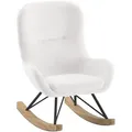 Kindersessel Boucle ca. 55x69x65 cm Creme Weiß