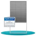 APANA Fliegengitter Plissee für Dachfenster 110x160 cm – Insektenschutz zum Zuschneiden aus Aluminium & Polyester – Mückenschutz für Dachschrägenfenster mit Bürstendichtung