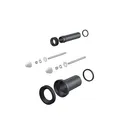 WC Anschluss Anschlussgarnitur Rohr Abfluss Stutzen Toilette schwarz DN90 mm