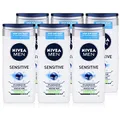 NIVE MEN Duschgel im 6er Pack (6 x 250 ml), beruhigende Pflegedusche mit Bambusextrakt, feuchtigkeitsspendendes Duschgel für empfindliche Haut
