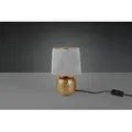 TRIO R50821011 Tischleuchte Sophia 1x40W | E14 | IP20 - Kabelschalter, gold mit silber