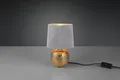 Reality Leuchten Schreibtischlampe Sophia, ohne Leuchtmittel, Nachttischlampe, Keramik Fuß mit Samtschirm