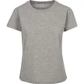Build Your Brand Damen BY052-Ladies Box Tee T-Shirt, Heather Grey, S