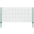 vidaXL Maschendrahtzaun Komplettset 20x1,5m Stahl Grün Metallzaun Gartenzaun