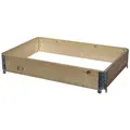 GERSO Hochbeet (1 St., 1-tlg), Holzaufsatzrahmen für Europalette beige