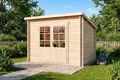 Alpholz Gartenhaus Maria aus Massiv-Holz | Gerätehaus mit 28 mm Wandstärke | Garten Holzhaus inklusive Montagematerial | Geräteschuppen Größe: 300 x 250 cm | Pultdach…