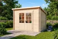Alpholz Gartenhaus Holz Maria, BxT: 300x272 cm, in Naturbelassen mit 28mm Wandstärke