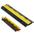VEVOR 1x Kabelbrücke 2-Kanal Überfahrschutz PP 9979kg Bodenabdeckungen 1005mm