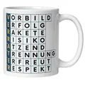 Abschiedsgeschenk Kollegin Kollege Tasse | 2 Seitig - Kreuzworträtsel & Spruch - VERRÄTER | Lustiges Geschenk Abschied Jobwechsel Büro | Geschenkidee Berufswechsel Arbeitsplatzwechsel Stellenwechsel