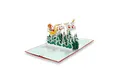 paperdora Weihnachtskarte 3D Pop-Up-Karte „Weihnachten“ mit Umschlag und Wachssiegel - Grußkarte, Weihnachten Geschenk