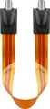 Wentronic Goobay SAT Fensterdurchführung, extrem flach (0,3mm), Braun-Schwarz, 0.3 m - F-Buchse <=> F-Buchse (67244)