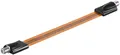 0,3m SAT Fensterdurchführung ultraflach Ultra Slim KUPFER  FULL HD F Stecker