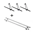 VDP Dachträger (Für Ihren Alfa Romeo 156 Sportwagon (5Türer) 00-05, Fahrradträger und Dachträger im Set), 3x Fahrradträger ORION + Dachträger RAPID kompatibel mit Alfa Romeo 156 Sportwagon (5Türer) 00-05