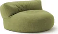 Lumaland Interior Line Sitzsack-Lounge - Rundes Sitzsack-Sofa - 320l Füllung, 90 x 50 cm - Lime