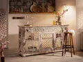 Bartresen Sambesi 180cm Altholz VintageTheke Konsole Barmöbel Empfang Hausbar