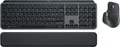 Logitech MX Keys S Combo - Tastatur-und-Maus-Set - hinterleuchtet - kabellos - Bluetooth LE - QWERTZ - Deutsch - Tastenschalter: Scissor-Key - Graphite (920-011606)