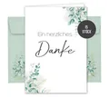 Things of Happiness Dankeskarte 15 Dankeskarten inkl. Briefumschläge, Dankeskarten Set, Dankeskarte Hochzeit Taufe Geburt