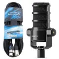 Rode Podmic USB dynamisches USB / XLR Sprecher-Mikrofon mit Effekten + XLR Kabel