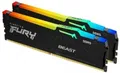 Kingston Fury Beast RGB 64GB UDIMM Kit 2x32GB DDR5-6400 CL32-39-39 2RX8 - KF564C32BBEAK2-64 schwarz