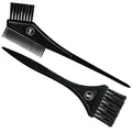 K-Pro Färbepinsel Set - Farb Pinsel breit zum Haare färben, schwarz mit Kamm