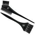 K-Pro Färbepinsel Set - Farb Pinsel breit zum Haare färben schwarz Kamm 2er Pack
