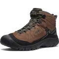 KEEN Targhee 4 Herren-Wanderstiefel, mittelhoch, langlebig, bequem, wasserdicht, Bison/Schwarz, 44 EU