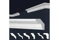 marbet design Stuckleiste E-24, 2 Meter / 1 Leiste, XPS Styropor weiß - Deckenleisten Deckenstuck Leisten E-Leisten - (2 Meter / 1 Leiste E-24)