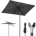 Sekey Balkonschirm 200 x 125 cm Sonnenschirm für Balkon Garten UV Schutz 50+