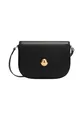 Furla Leder Umhängetasche Vitello Night Moonlight Crossbody Bag Nero schwarz