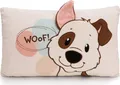 Nici Kissen Hund weiß 43 x 25 cm Plüschkissen