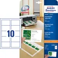AVERY Zweckform Visitenkarten 200 g/m² matt weiß 1 Pack = 250 St.