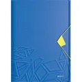Leitz Eckspanner 4649-00-32, Urban Chic, A4, Kunststoff, blau, 3 Einschlagklappen