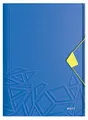 Leitz Urban Chic Eckspannermappe für bis zu 150 Blatt in A4 Format, Gummibandverschluss, Kunststoff, Blau, 46490032