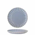 Bloomingville Latina Teller D20xH2cm – Steingut Speiseteller – Hochwertiger Keramikteller für den täglichen Gebrauch & besondere Anlässe – Spülmaschinen- & Mikrowellengeeignet (Hellblau)