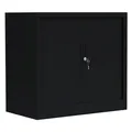 Querrollladenschrank Sideboard 80cm breit Büro Aktenschrank schwarz 555089