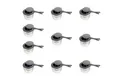 AcMax Servierschüssel 10x Brennpastebehälter Brennpaste Behälter mit Deckel für Chafing Dish, (0-tlg)