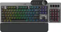 Mountain Everest Max - Tastatur - mit Mediendock - Hintergrundbeleuchtung - USB-C - QWERTZ - Deutsch - Tastenschalter: CHERRY MX Brown - gunmetal-grau (MG-EVK1G-CO1-DE)