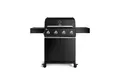BURNHARD® Gasgrill 4-Brenner, 15 kW, 4 Edelstahlbrenner, Piezo-Zündung, große Grillfläche 70x41,5 cm, Gussrost, für bis zu 15 Personen, Outdoor BBQ – Big FRED Base