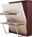 Schreibtisch Regal Bett 2in1 Funktions Schrankbett Möbel Tisch Wandbett Betten