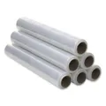 Transparente Plastikfolie für die Verpackung (6 Stück), transparent, für industrielle Verpackung, 0,5 x 300 m, Rolle, dehnbar, manuell und elastisch