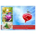 Momente im Jahr die verbinden - Wunschkalender mit herzlichen Grüßen (Tischkalender 2026 DIN A5 quer) CALVENDO Monatskalender von www.bihlmayer-media.